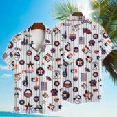 Houston Astros Iconic Stripe Hawaiian Shirts - TeeAloha