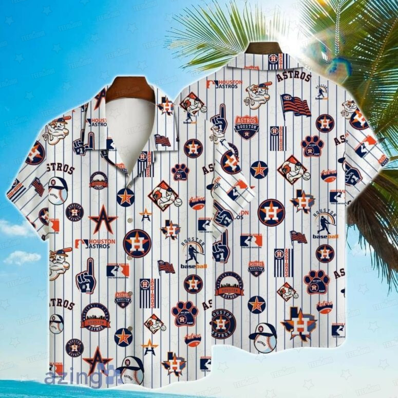 Houston Astros Iconic Stripe Hawaiian Shirt