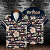 Houston Astros Island Bloom Hawaiian Shirt - TeeAloha