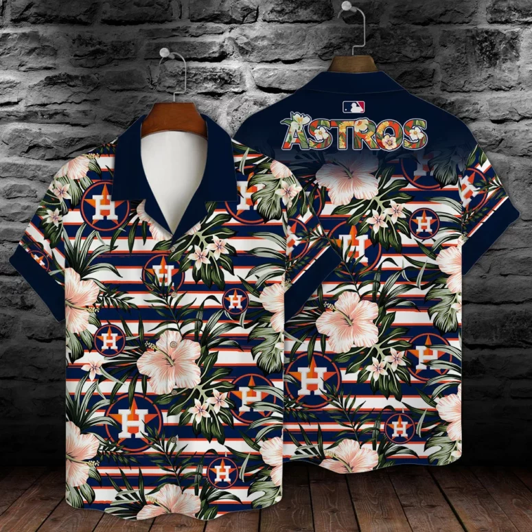 Houston Astros Island Bloom Hawaiian Shirt