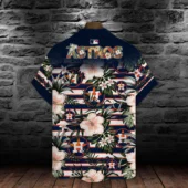 Houston Astros Island Bloom Hawaiian Shirt Back - TeeAloha