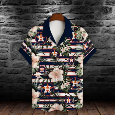 Houston Astros Island Bloom Hawaiian Shirt