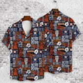 Houston Astros Island Mosaic Hawaiian Shirt - TeeAloha