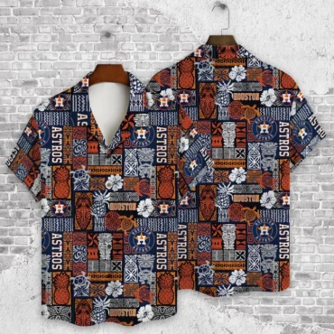 Houston Astros Island Mosaic Hawaiian Shirt