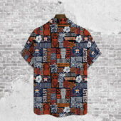 Houston Astros Island Mosaic Hawaiian Shirt Back - TeeAloha