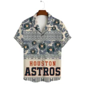 Houston Astros Island Spirit Tribal Heritage Hawaiian Shirt Front - TeeAloha