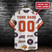 Houston Astros Lone Star Pride Custom Hawaiian Shirt Back - TeeAloha