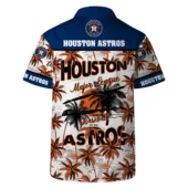 Houston Astros Major League Palm Hawaiian Shirt Back - TeeAloha