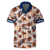 Houston Astros Major League Palm Hawaiian Shirt Front - TeeAloha