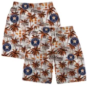 Houston Astros Major League Palm Hawaiian Shirt Short - TeeAloha