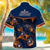 Houston Astros Midnight Palm Custom Hawaiian Back - TeeAloha