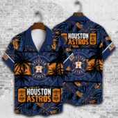 Houston Astros Midnight Tropics Hawaiian Shirt - TeeAloha