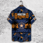 Houston Astros Midnight Tropics Hawaiian Shirt Back - TeeAloha