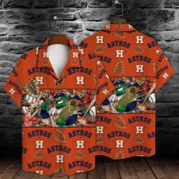 Houston Astros Orbit Tropics Hawaiian Shirt