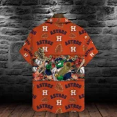 Houston Astros Orbit Tropics Hawaiian Shirt Back - TeeAloha