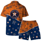 Houston Astros Palm Coast Hawaiian Shirt With Short - TeeAloha