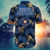 Houston Astros Palm Paradise Hawaiian Shirt Back - TeeAloha