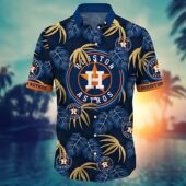 Houston Astros Palm Paradise Hawaiian Shirt Front - TeeAloha