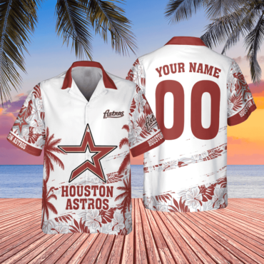 Houston Astros Palm Sunset Custom Hawaiian Shirt