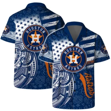 Houston Astros Palm Sunset Hawaiian Shirt