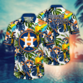 Houston Astros Parrot Paradise Hawaiian Shirt