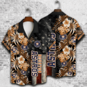 Houston Astros Patriotic Tropics Hawaiian Shirt - TeeAloha