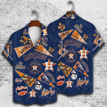 Houston Astros Pennant Pride Hawaiian Shirt