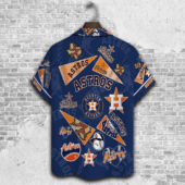 Houston Astros Pennant Pride Hawaiian Shirt Back - TeeAloha