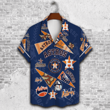 Houston Astros Pennant Pride Hawaiian Shirt