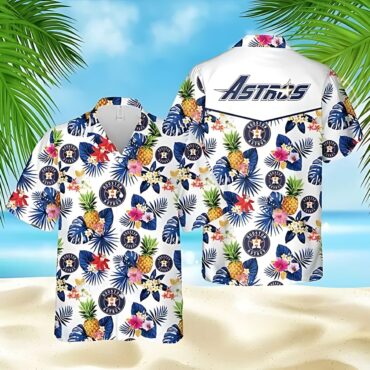 Houston Astros Pineapple Tropics Hawaiian Shirt