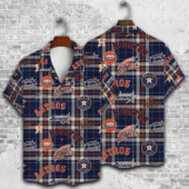 Houston Astros Plaid Pride Hawaiian Shirt - TeeAloha