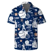 Houston Astros Sketch Play Hawaiian Shirt Front - TeeAloha