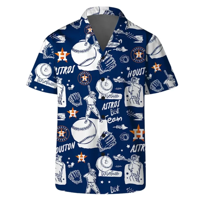 Houston Astros Sketch Play Hawaiian Shirt