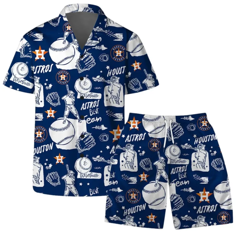 Houston Astros Sketch Play Hawaiian Shirt