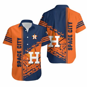 Houston Astros Space City Splash Hawaiian Shirt