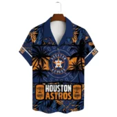 Houston Astros Starry Night Hawaiian Shirt Front - TeeAloha