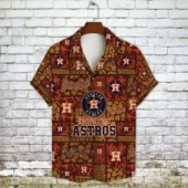 Houston Astros Sunset Jungle Hawaiian Shirt Front - TeeAloha