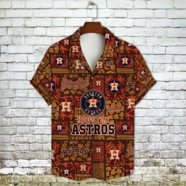 Houston Astros Sunset Jungle Hawaiian Shirt