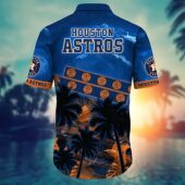 Houston Astros Sunset Palms Hawaiian Shirt Back - TeeAloha