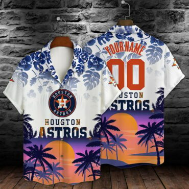 Houston Astros Sunset Paradise Custom Hawaiian Shirt