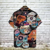 Houston Astros Sunset Vibes Hawaiian Shirt Back - TeeAloha