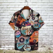 Houston Astros Sunset Vibes Hawaiian Shirt Front - TeeAloha