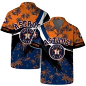 Houston Astros Sunset Wave Hawaiian Shirt - TeeAloha