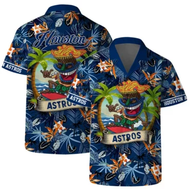 Houston Astros Tiki Surf Hawaiian Shirt