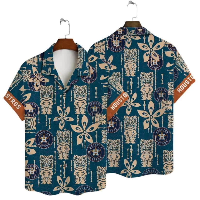 Houston Astros Tiki Totem Hawaiian Shirt