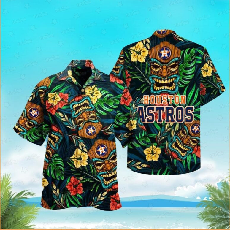 Houston Astros Tiki Tropical Hawaiian Shirt