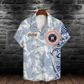 Houston Astros Tribal Custom Hawaiian Shirt Front - TeeAloha