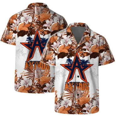 Houston Astros Tribal Wave Hawaiian Shirt