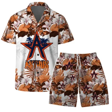 Houston Astros Tribal Wave Hawaiian Shirt