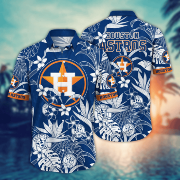 Houston Astros Tropical Bloom Hawaiian Shirt